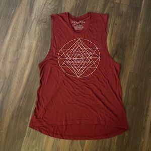 Fifth Sun Women’s Dark Red Tank Top Size Large